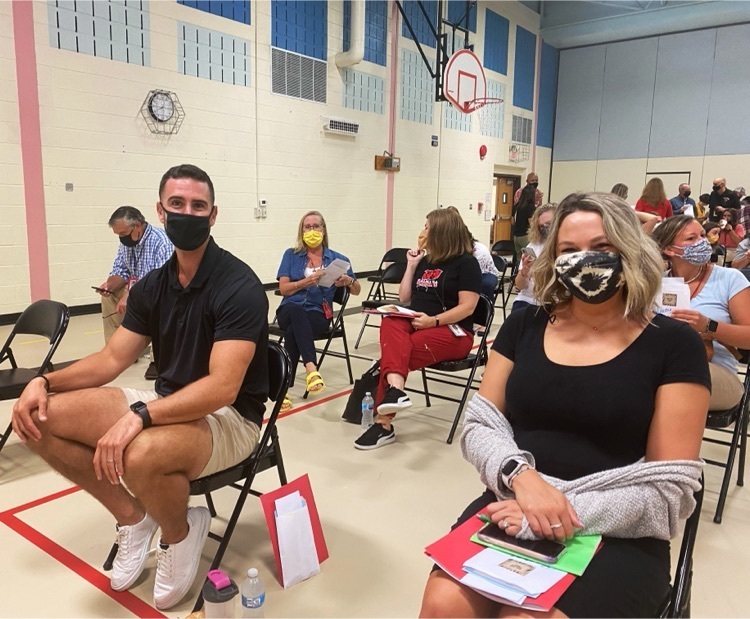 CharlesStSchool's tweet photo. WELCOME BACK TEACHERS &amp; STAFF! We are #PalmyraProud of our school family! They are back in their seats for professional development &amp; getting ready for next week’s big return!  #beamarigold  #47yearsproud #livehereworkhere #mrandmrsmac https://t.co/CRD347jefP