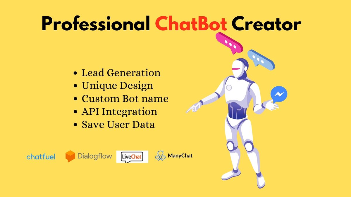 ShamimParvej3's tweet photo. Check out my Gig on Fiverr: I will build chatbot for facebook messenger to increase sale https://t.co/WsgsS1mo2J 

#chatbot #chatbots #chatbotbrasil #chatbotmarketing #fiverrseller #facebookads #Shopify #AutoReply https://t.co/RMFGxeVu7a