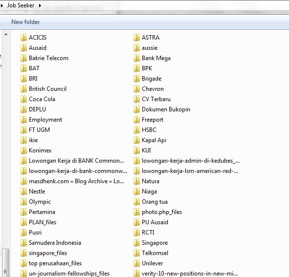 Share my story of rejection:
- ditolak lebih dari 30 perusahaan saat melamar kerja di awal2 lulus S1. Lebih tepatnya gak ada kabar dari mereka 😌 6 bulan literally nganggur. 
- ditolak lebih dari 20x saat apply beasiswa S2 within 4 years 

Ini screenshot folder laptop dulu. 🥲