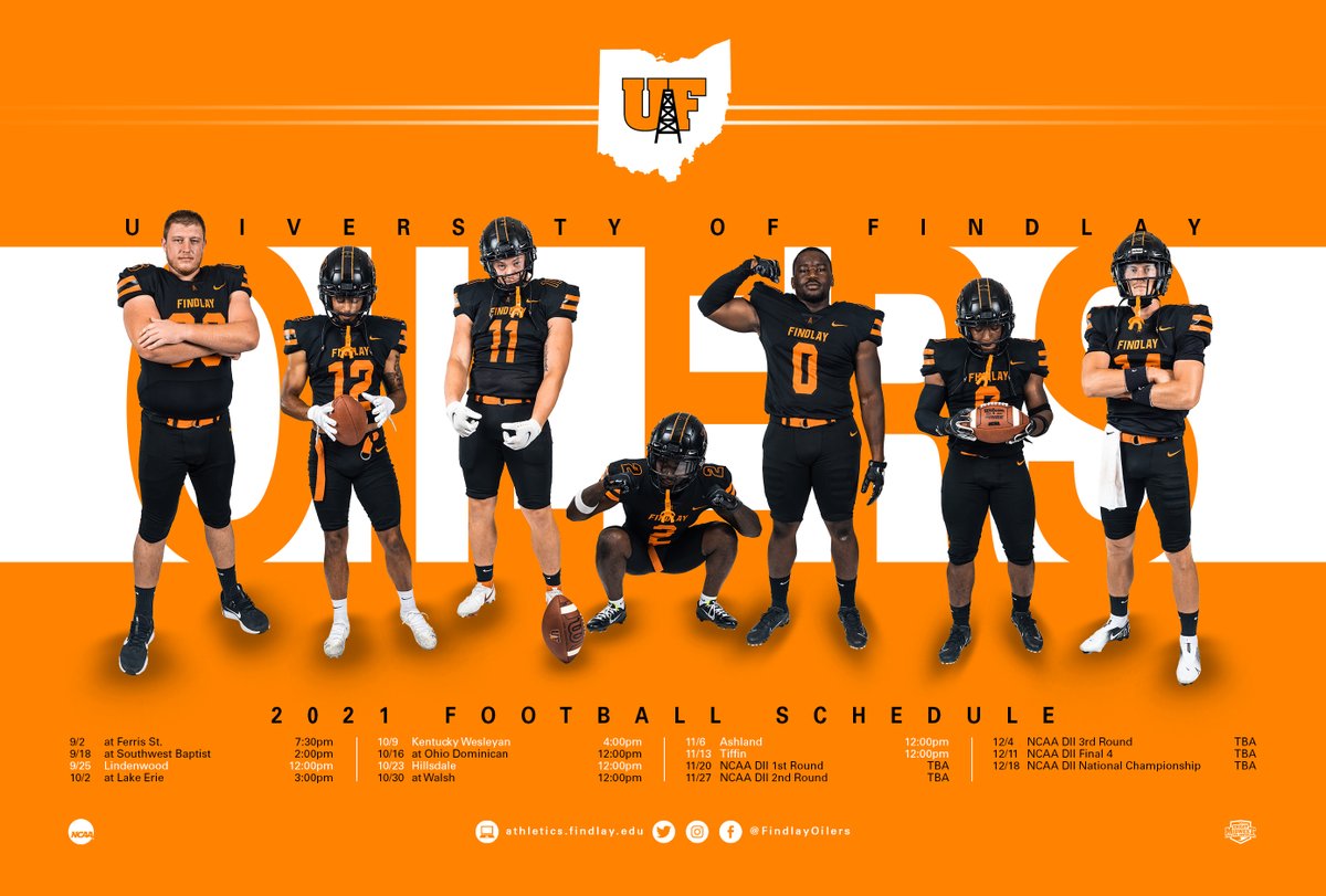 We're only one day away from the start of football season!!! Check out the rest of the Oilers schedule below.