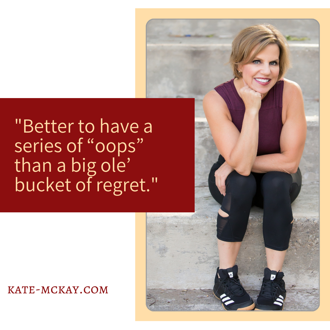 Katemckay18's tweet image. Better to have a series of “oops” than a big ole’ bucket of regret.

#goodreminder #personaldevelopment #startchanging #refineyourself #changeyourattitude #developyourself #bekind #noregrets #coachkate