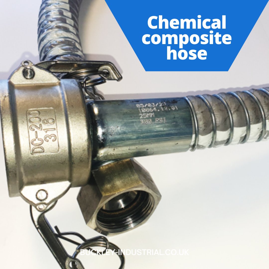 BuckleyInd's tweet photo. Composite hoses offer a high degree of chemical compatibility whilst the high safety factor of the composite construction eliminates potentially catastrophic ruptures. #chemicalhose 

https://t.co/ixwoMOY4wu https://t.co/TowqnZ2GL3