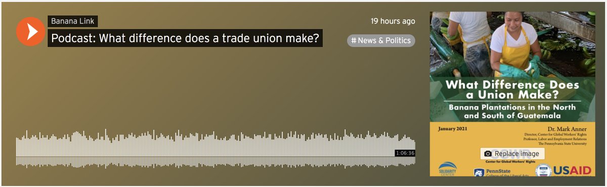 Have you heard ‘Podcast: What difference does a trade union make?’ by Banana Link on #SoundCloud? #np soundcloud.com/bananalink/pod…