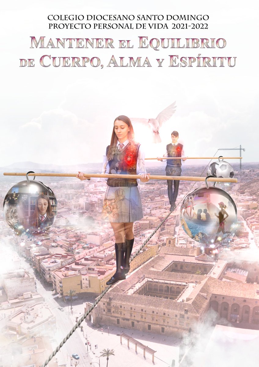 ⚖️👤”MANTENIENDO EL EQUILIBRIO DE CUERPO, ALMA Y ESPÍRITU” damos comienzo al curso académico 2021-2022.👤⚖️ 
➡️ colegio.cdsantodomingo.com/2021/09/01/man… 
Autor del cartel: ⁦<a href="/pacojmoragarcia/">Francisco Jorge Mora García</a>⁩