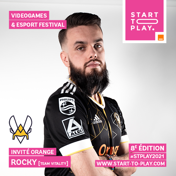TeamVitality's tweet photo. On vous donne rendez-vous sur le stand @Orange_France du @Festival_STP ce samedi 4 septembre 🐝

@Vitality_RocKy sera présent pour vous rencontrer et vous affronter sur FIFA à partir de 14h ⚽
Allez jeter un oeil au programme sur le site: https://t.co/nIaAft0Fya https://t.co/EhNUQeY4xM
