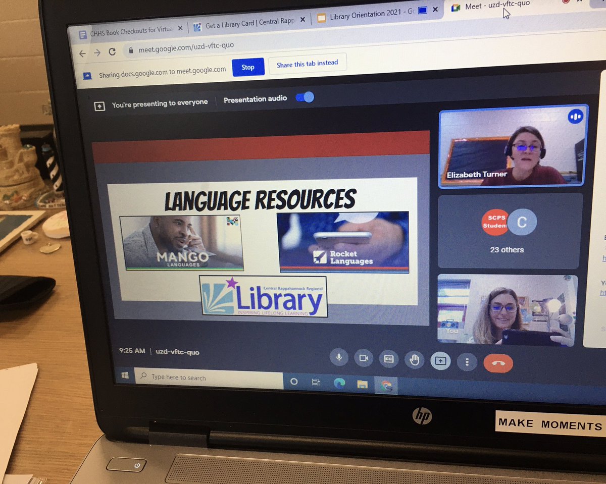 TheChHSLibrary's tweet image. Quick pivot to virtual library orientation? No problem! We loved working with Mrs. Bernard’s students to share top resources for a successful school year. @ChancellorHS @crrlnews @amy3jesse333