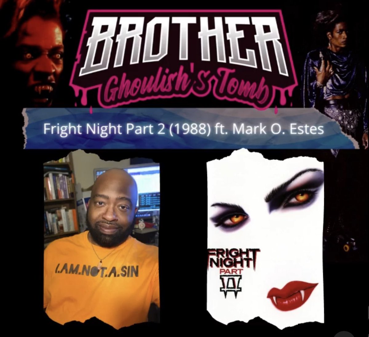 theanticritic's tweet photo. Every day is a great day to discuss #FrightNightPartII and BELLE!!!!!! And I’m happy and humbled to be invited back to The Tomb to discuss it with @BrotherGhoulish!!! @MiguelATF would you be interested in discussing Belle’s origins? https://t.co/NxDgJBO6Ag