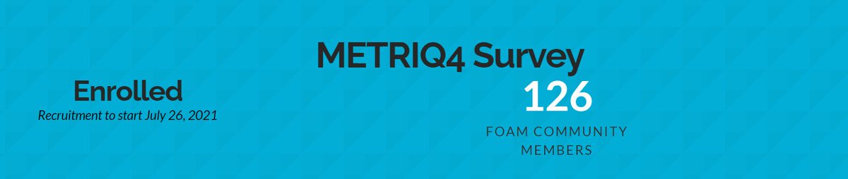 Do you want to define the future of #FOAMEd together? 

We are growing day by day! You can be a part of this too! Thank you to those who have already signed up👏👏

Sign up today at: metriqstudy.org!