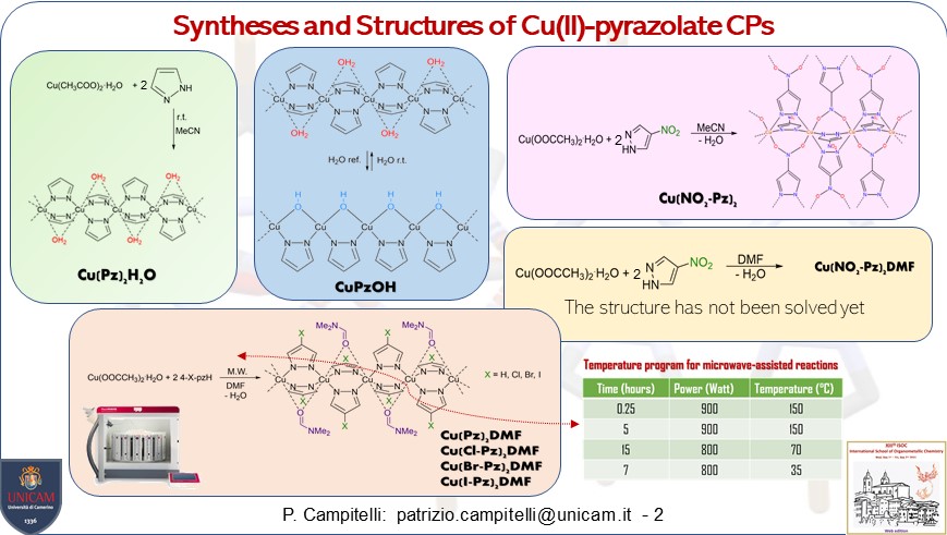PatrizioCampit1's tweet photo. Today I will show you new Cu(II)-pyrazolate Coordination Polymers and their Antibacterial Activity!!! 
#ISOCUnicam
@ISOCUnicam @unicam @isoc2021 @organometallics https://t.co/dcXhO2uDGD