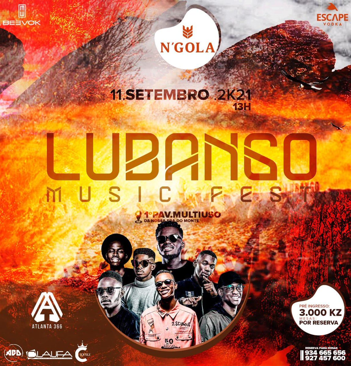 atlanta366's tweet photo. LUBANGO MUSIC FEST
Dia 11 de Set || 📍1ºPav.Multiuso
Start: 13h
Live act: Atlanta 366
Ingressos à venda.
#SOMOSTODOSATLANTA https://t.co/bqVQhN3ije