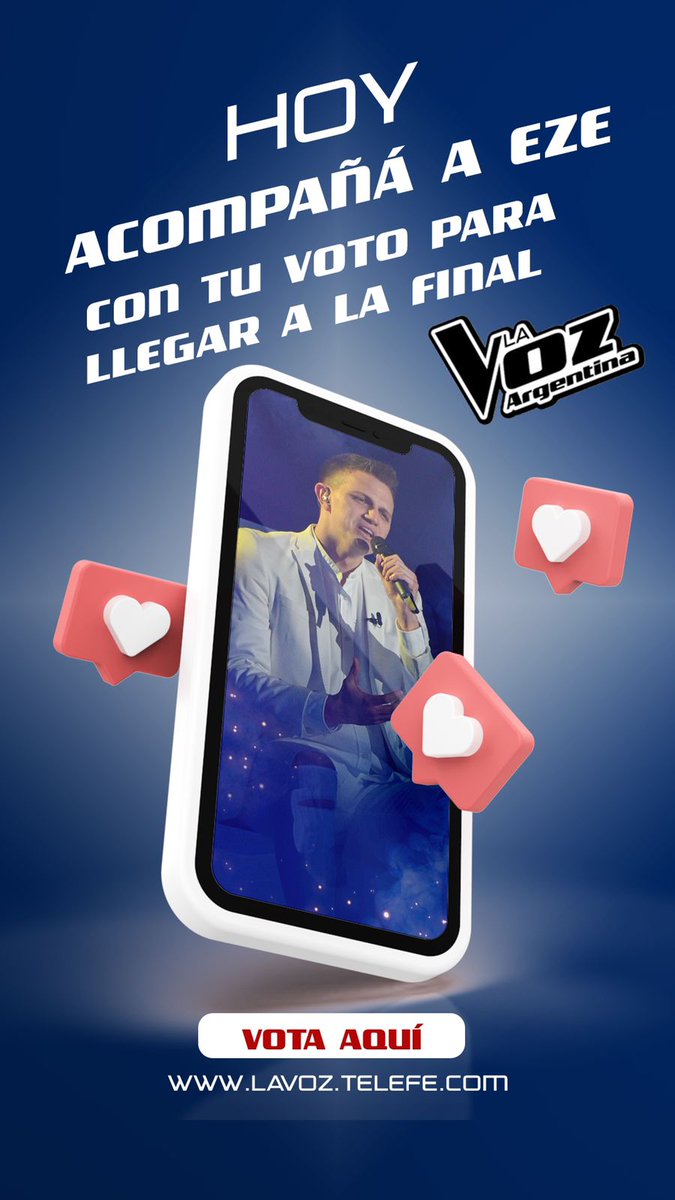 PaauPedraza's tweet photo. HOY TODOS VOTANDO AL @ezepedrazaok ❤🙌🏻 VAMOS POR LA FINAL ! #LaVozArgentina https://t.co/PvpkOIXJXV