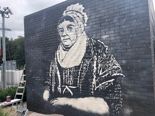 A huge thank you to @youcannotbendit Art Services for creating this wonderful mural of Kirkstall Forge pioneer Betty Beecroft in time for our inaugural heritage week. #aforgethroughhistory