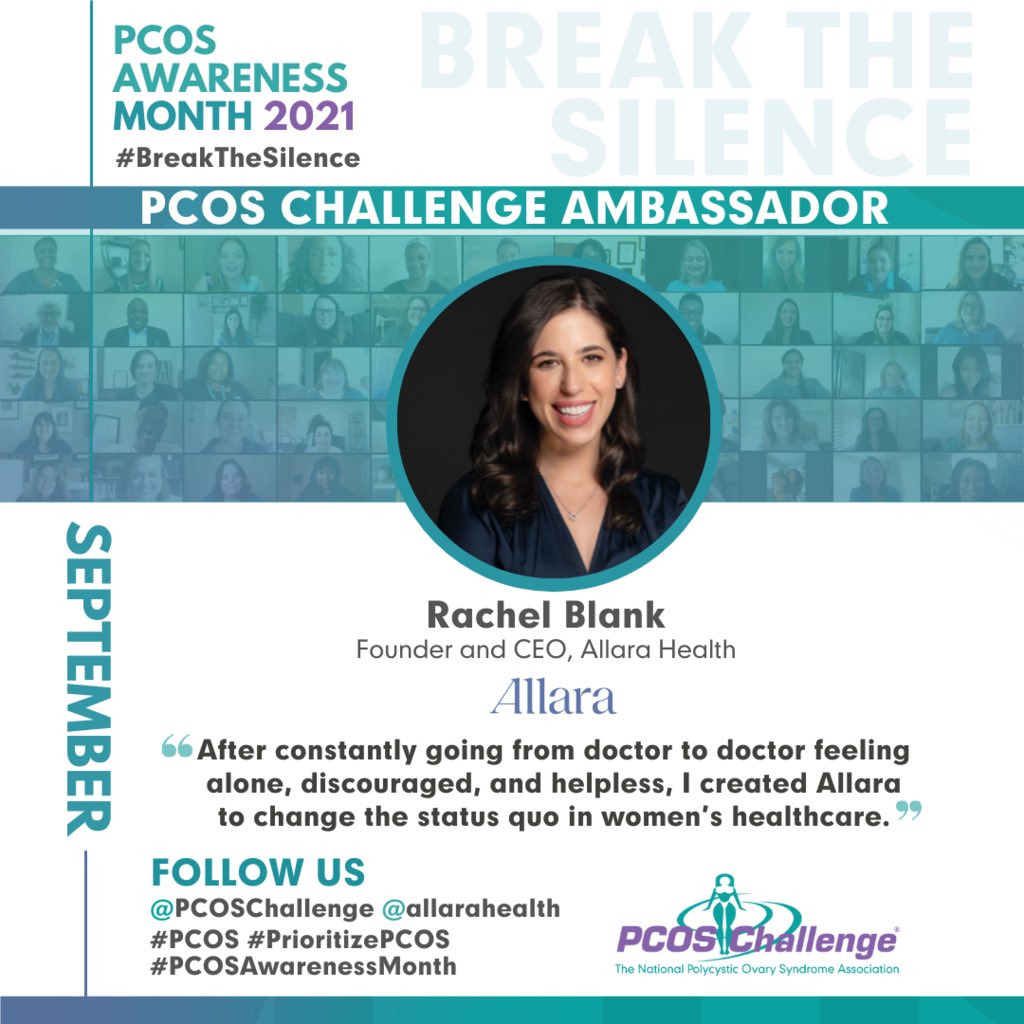 We are so excited to be an ambassador of the <a href="/pcoschallenge/">PCOS Challenge</a> to raise awareness about PCOS: a condition that affects 1 in 10 women. #BreakTheSilence #PCOS #PCOSAwarenessMonth #pcoschat