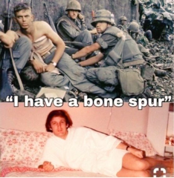 <a href="/ddale8/">Daniel Dale</a> Son of a draft dodger who also never served has thoughts 😖