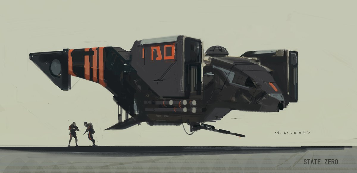 MattAllsopp1's tweet image. The Wasp - State Zero. Ship design work for my buddie Andree Wallin's @andreewallin
 awesome short movie back in 2015. This was great fun to work on. (last image from the film). 

Check it out here : 
youtube.com/watch?v=QgPMyv…

#conceptart #statezero #dropship