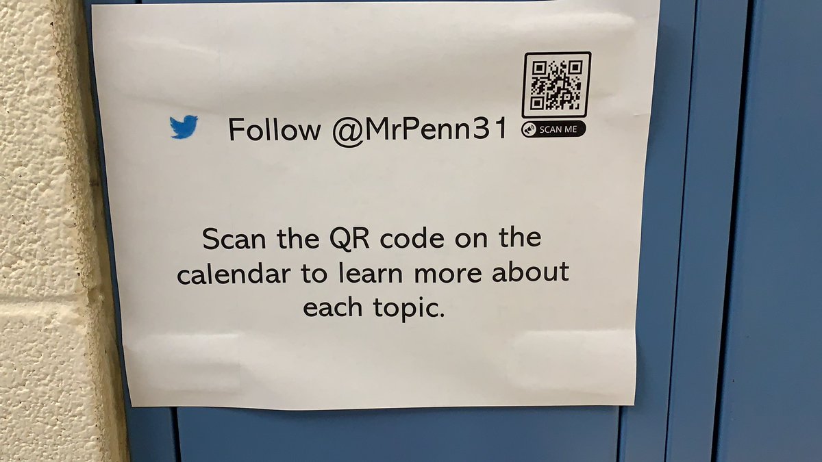 Thanks <a href="/MrPenn31/">Brendan Penn</a> for the amazing resource! Added QR codes so any passerby can learn something awesome about history <a href="/WoodholmeES/">Woodholme ES</a>. <a href="/JulieMcDivitt/">Juliet McDivitt</a> <a href="/MrsADT/">Alonna Thompson</a> <a href="/RadiahGarrett/">Radiah Garrett</a> #BlackHistory every day!