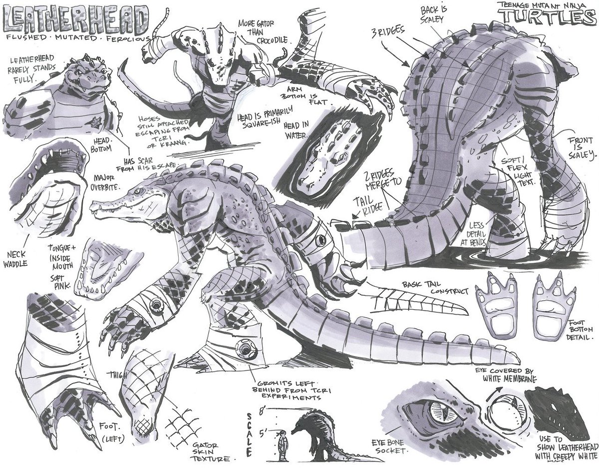 TMNT 2012 always had really great character sheets, they inspired me alot with how I'd draw mine every rare occasion. 