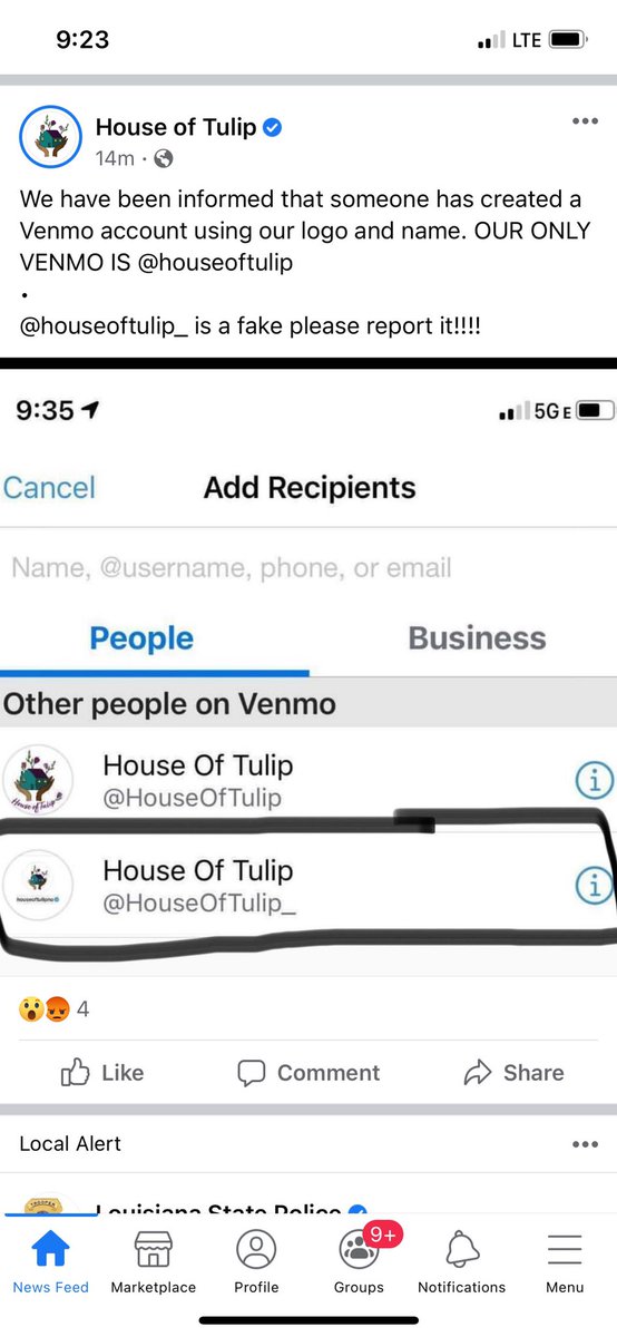 Beware Ida scammers folks. It appears someone is trying to get money pretending to be @houseoftulipno