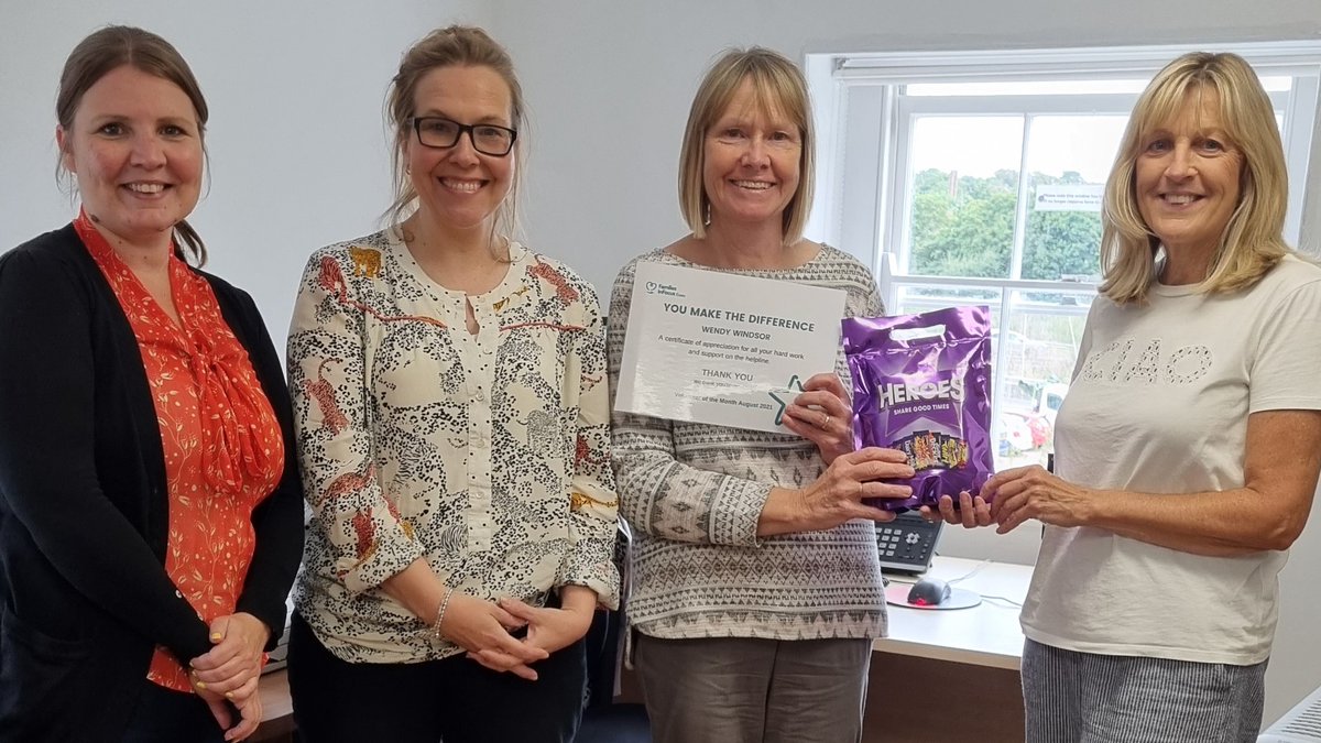 Here is our brilliant helpline volunteer Wendy, who was nominated our volunteer of the month for August. 
Many of you will have benefitted from Wendy's support and advice. We think you’re AMAZING Wendy! 
Email melanie@fifessex.org.uk for details on volunteering #volunteeringessex