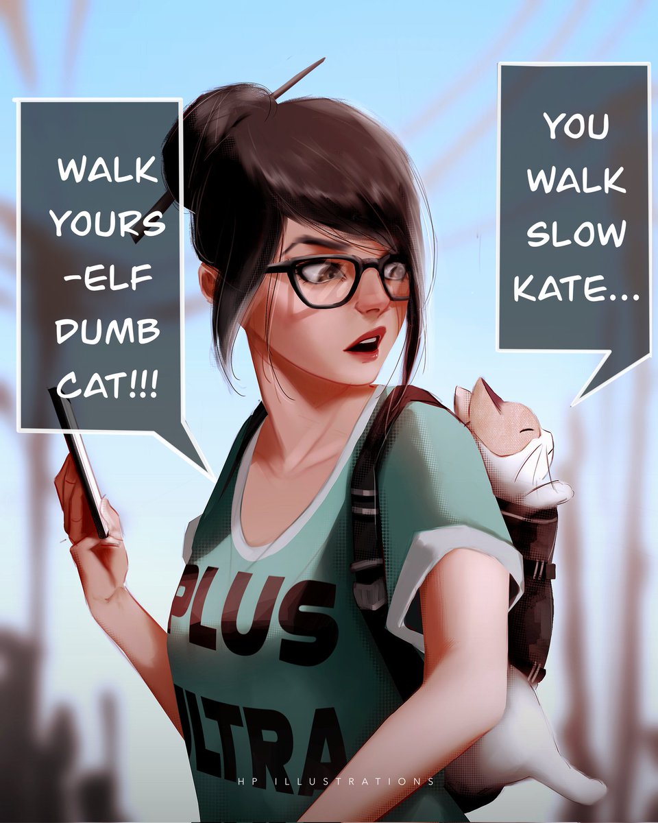 HPParker4's tweet photo. Kate and Mimi on a walk. This represents the dynamic between those two✨
#oc #comic #digitalart #storytelling https://t.co/EI2nPCJaVS