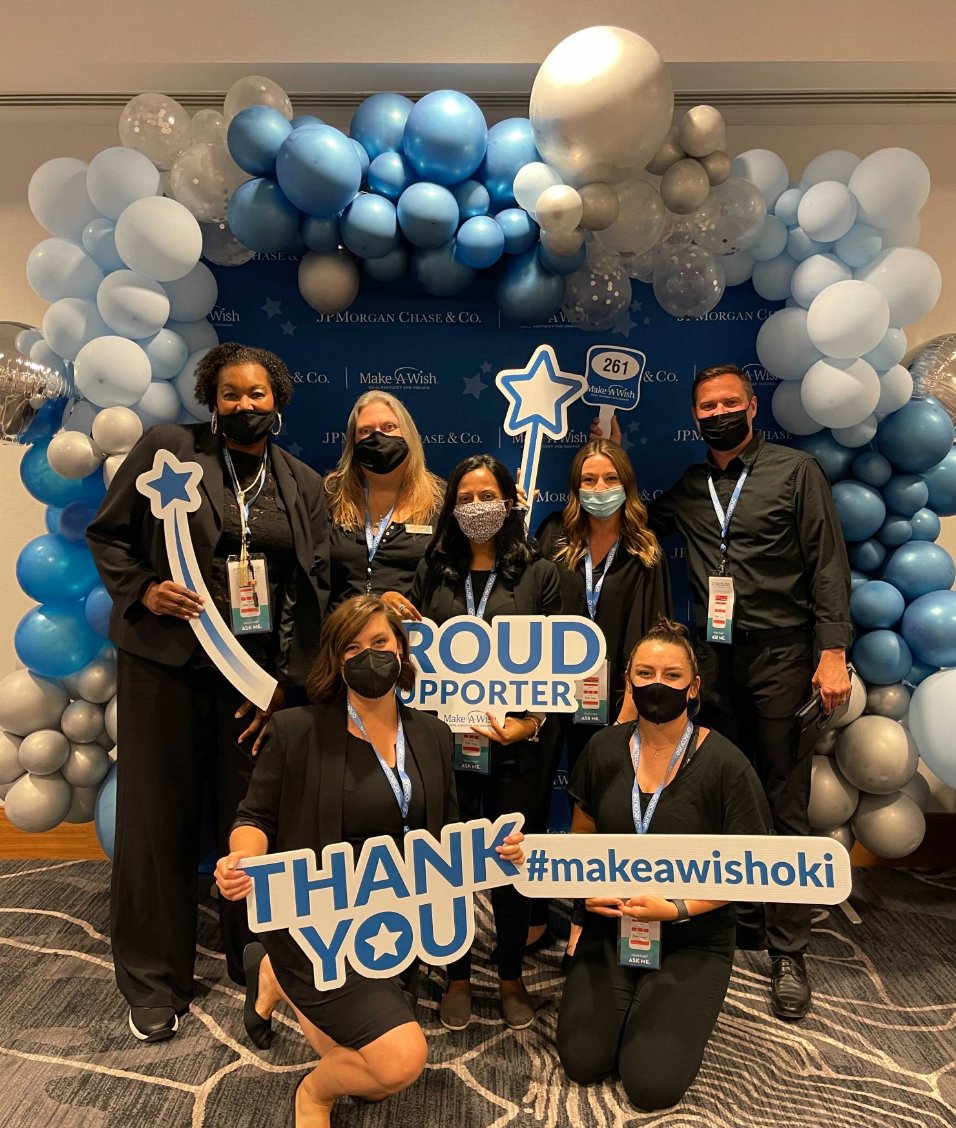 OneCause's tweet photo. Happy Wednesday! We're looking back to the weekend ⏪  #OneTeamOneCause supporting Make-A-Wish Ohio, Kentucky &amp; Indiana in our headquarters of Indianapolis. Congrats on such a successful 'Hope is Essential' Gala event 💙 https://t.co/eaRGDXAutm