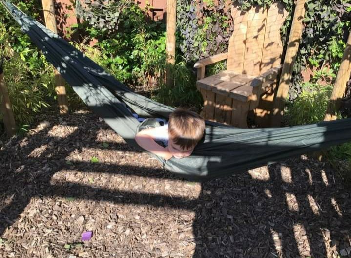 Creating quiet, private spaces for our children to relax, slow down and let their minds wander. Nurturing spaces that support children's emotional literacy @StarcatchersUK  #weepeepsbigfeels #keepingitsimple #qualityenvironment #outdoorlearning #privatespaces #EmotionalLiteracy