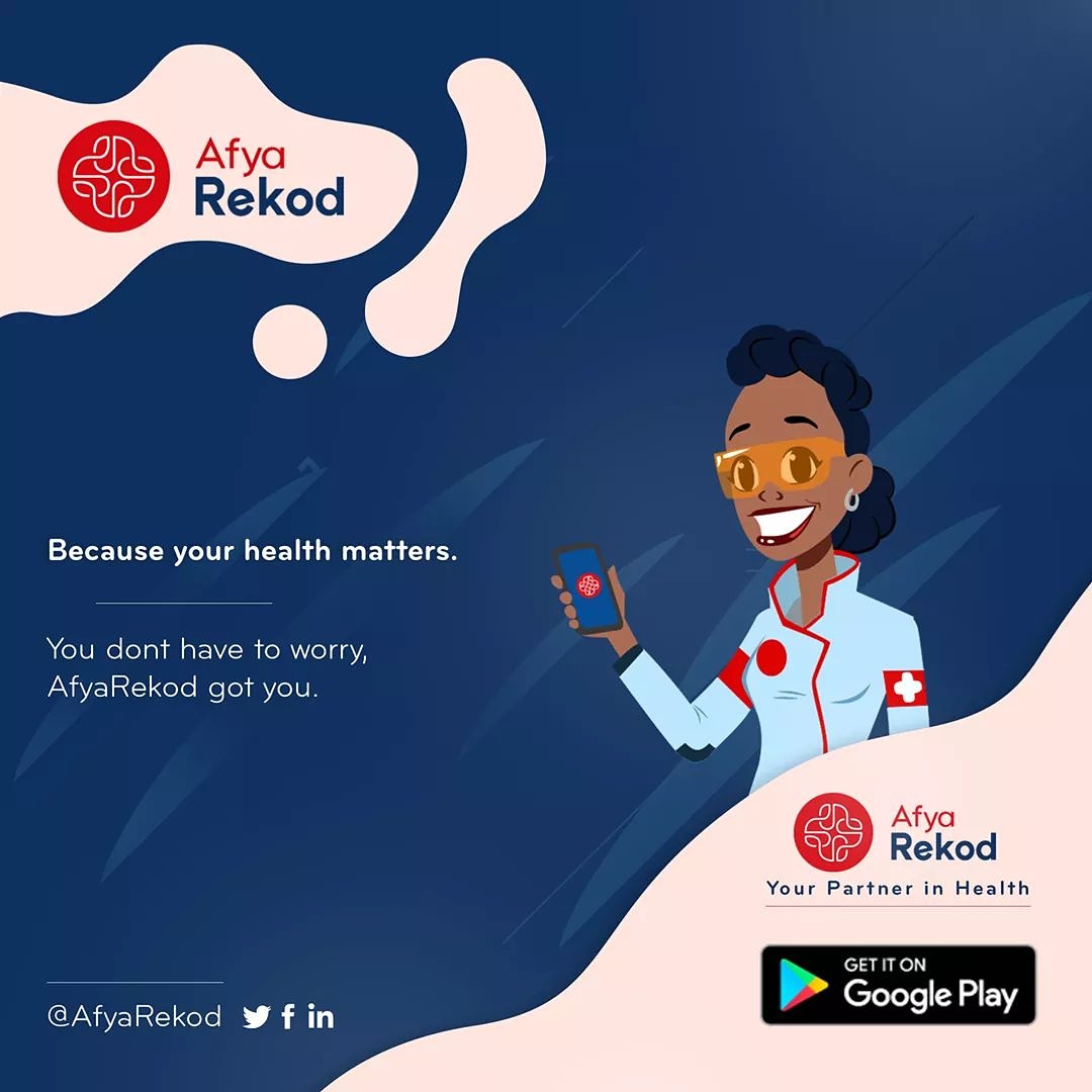 AfyaRekod's tweet photo. Our mission is to empower half a billion people in Africa over the next 5 years to have access to their health data.
Your health matters. Own it!
#OwnYourHealth #AdaLabs https://t.co/0vCKfGYV3P