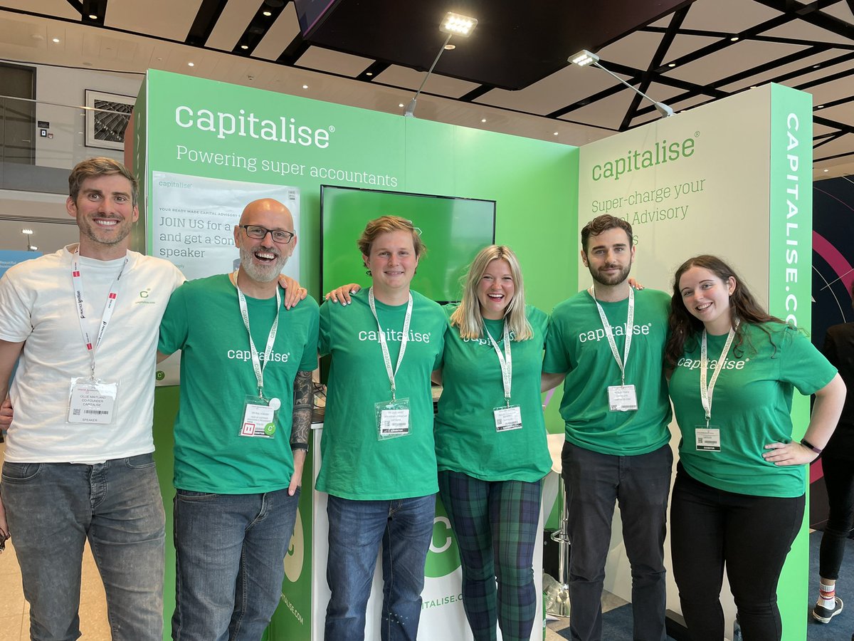 Team green <a href="/Capitalisers/">Capitalise</a> still going strong at the @ShowAccountancy today! After party incoming…. #Accountants #capitalise