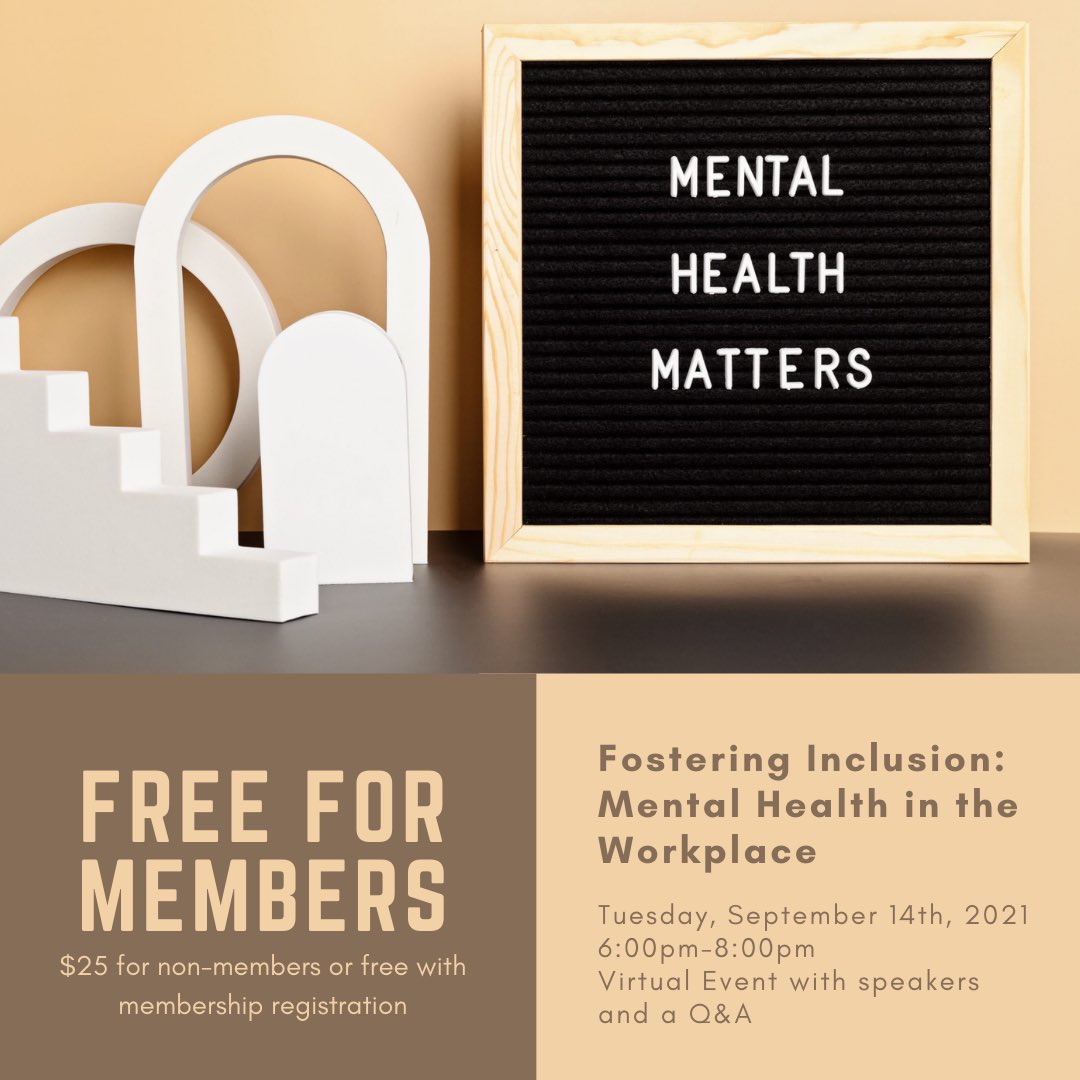 The pandemic has put a spotlight on mental health within our profession. Accessing the right supports and implementing supportive policies going forward will require robust dialogue. Join us to discuss mental health in the legal workplace. wlao.on.ca/pec-events/fos…