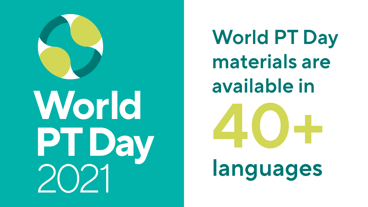 There’s still time to get involved in #WorldPTDay! 

Visit world.physio/wptday/toolkit… to view and download information sheets, posters, and social media graphics to share the message about rehabilitation after COVID-19 

#GlobalPT
