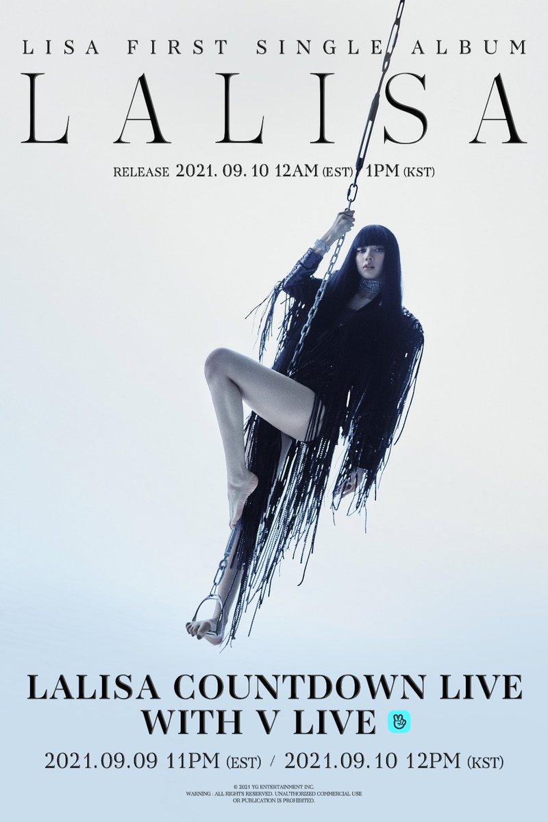 #LISA ‘LALISA’ COUNTDOWN LIVE

#리사 #BLACKPINK #블랙핑크 #FIRSTSINGLEALBUM #LALISA #COUNTDOWNLIVE #20210909_11pmEST #20210910_12pmKST #VLIVE #20210910_12amEST #20210910_1pmKST #RELEASE #YG