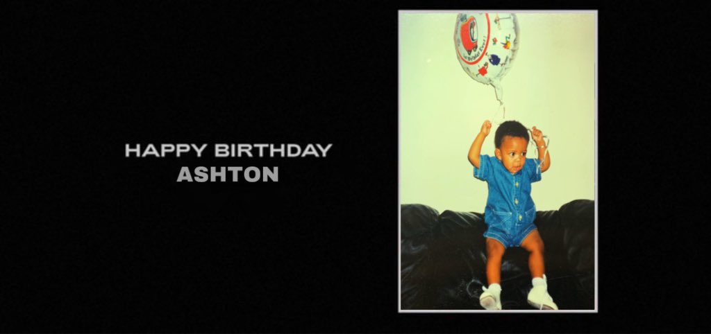 Beyoncé wishes Ashton a Happy 26th Birthday.

 