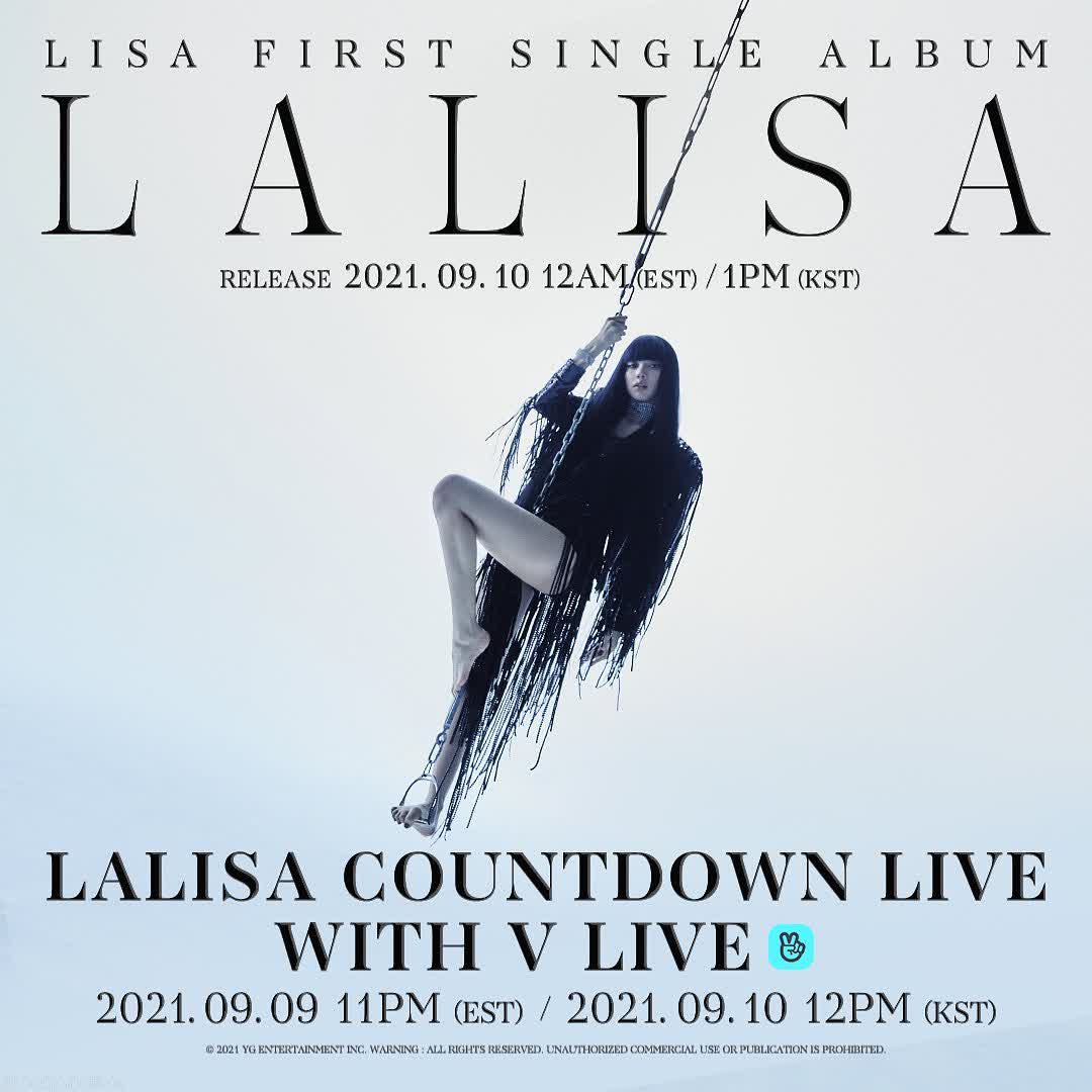 LISA - LALISA COUNTDOWN LIVE

#LISA #리사 #BLACKPINK #블랙핑크 #FIRSTSINGLEALBUM #LALISA #COUNTDOWNLIVE #20210909_11pmEST #20210910_12pmKST #VLIVE #20210910_12amEST #20210910_1pmKST #RELEASE #YG @BLACKPINK