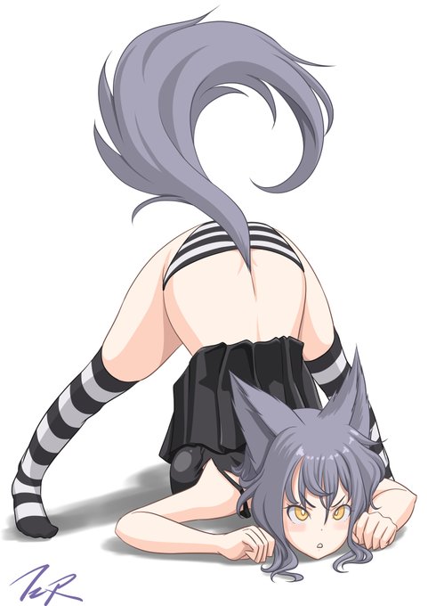 #jackochallenge
#オリジナル 
オリジナル灰色狼さん🐺で例のポーズ
表情トロトロなら発情期だな😅 