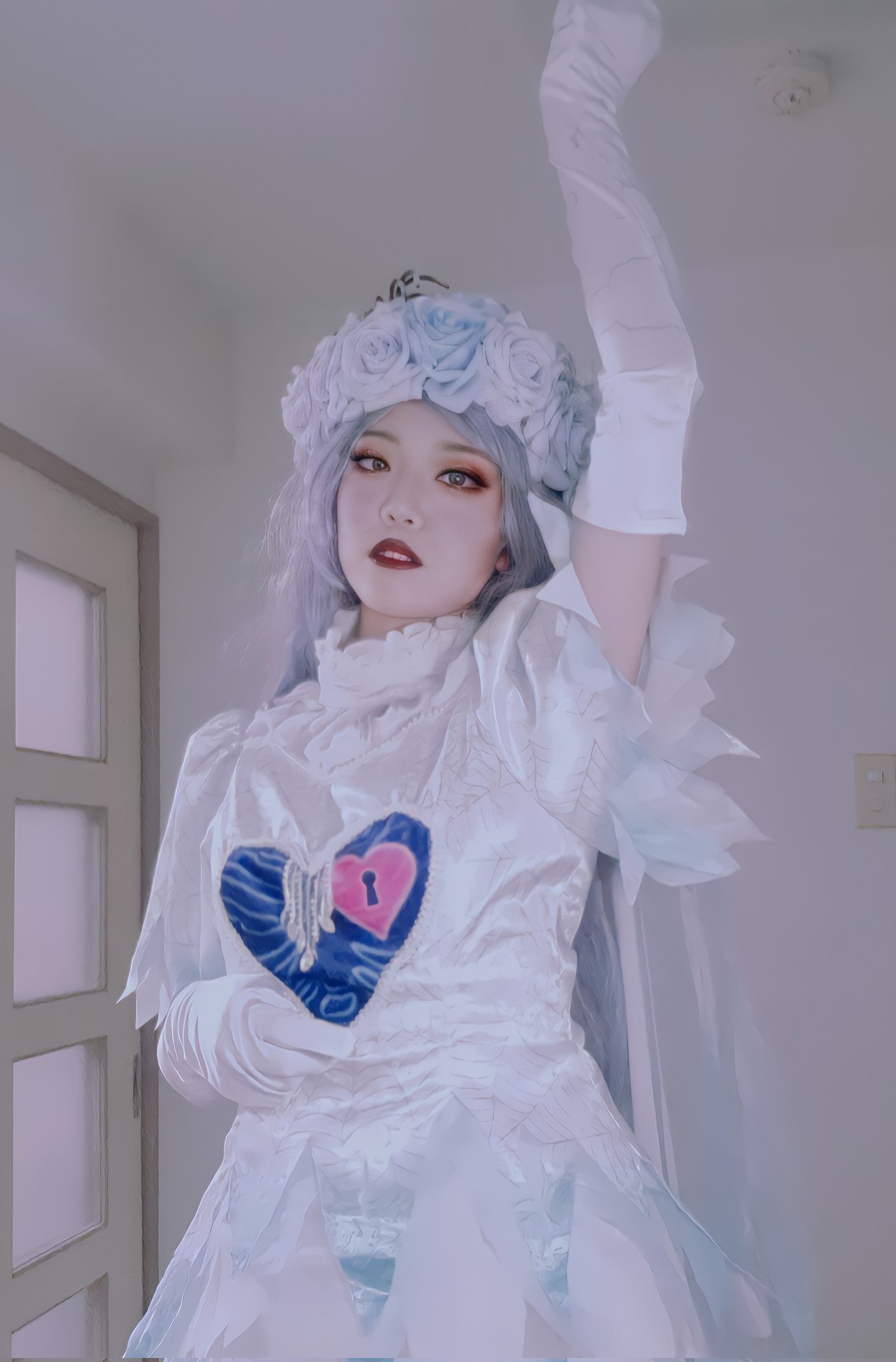 Popoco 今日からハロウィン 錯乱 ですね 早くガナビアゴーストしたいね っ スプブ花嫁の衣装届いたのでメイクした よ Dハロ仮装 エアｄハロ仮装 Dハロ仮装者さんと繋がりたい T Co Gxlkv9tw51 Twitter