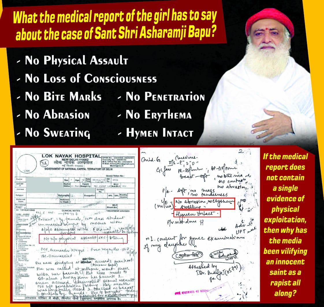 @MusicThaman All evidences clearly prove that Sant Shri Asharamji Bapu is innocent, yet he's been in jail from last 8 yrs.

Is Justice so hard to get from Indian judiciary??

#31August_HistoricalInjustice