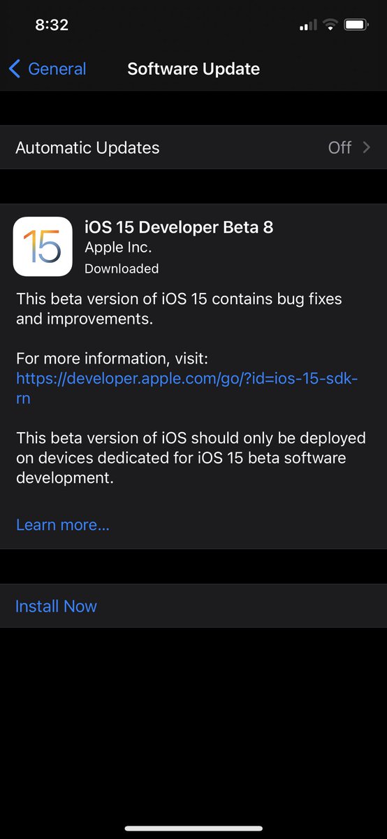technodroidyt's tweet image. pulling the trigger. 
#ios15beta8