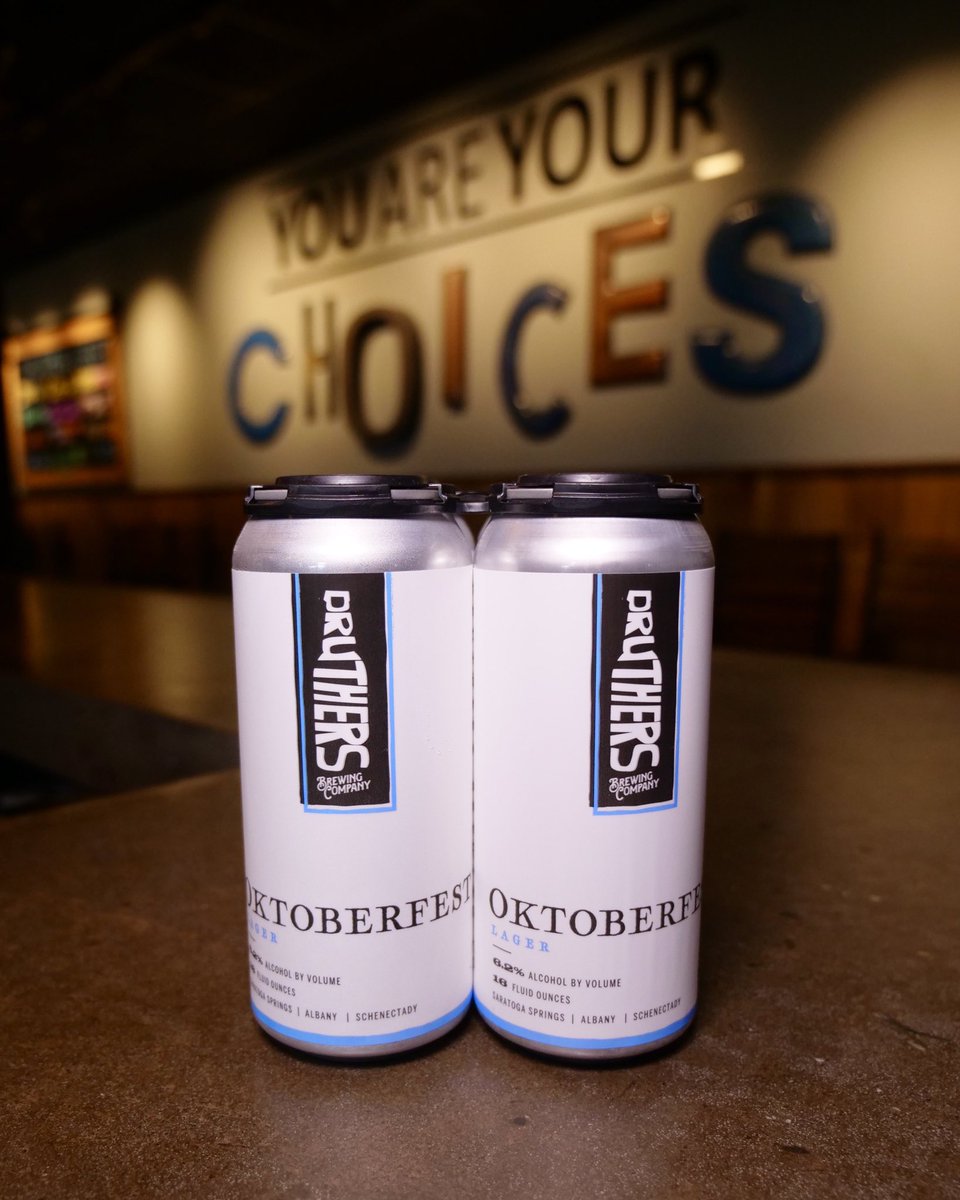 DruthersBrewing's tweet photo. Fall is coming.
🍻
Oktoberfest is back in cans! Find it in our brewpubs in 4-packs now, and in stores soon!

#DruthersBrewing #Oktoberfest #CraftBeer https://t.co/AY23TVcops