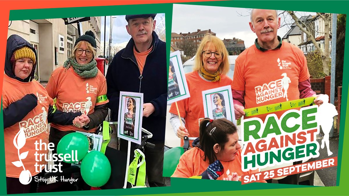 Hands up if you've signed up to take part in #RaceAgainstHunger! Do it your way- complete the challenge in one day or over multiple days! If you haven't already, sign up now!>trusselltrust.org/get-involved/f…