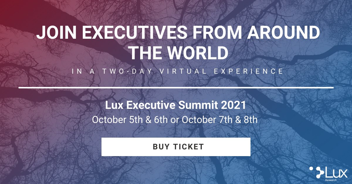 LuxResearch's tweet photo. Executives from all around the world focused on sustainable innovation will gather virtually at the 2021 Lux Executive Summit, the global forum for leaders tackling innovation challenges. 

Buy your ticket today: https://t.co/NK2mWucX92 #sustainability #innovation #LuxSummit2021 https://t.co/EUhPJ9YVvj
