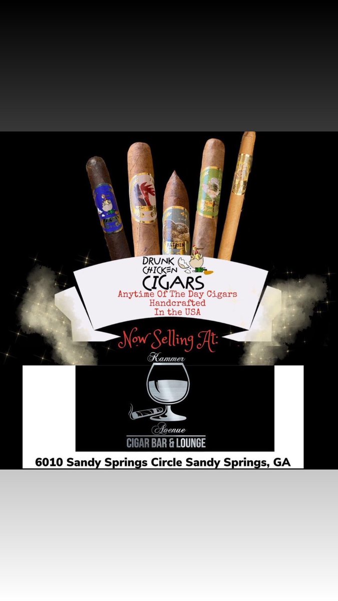 Now selling @Dchickencigars stop by and grab a bundle #cigars #kammeravenue #sotl #botl #cigarcollection #cigarlounge