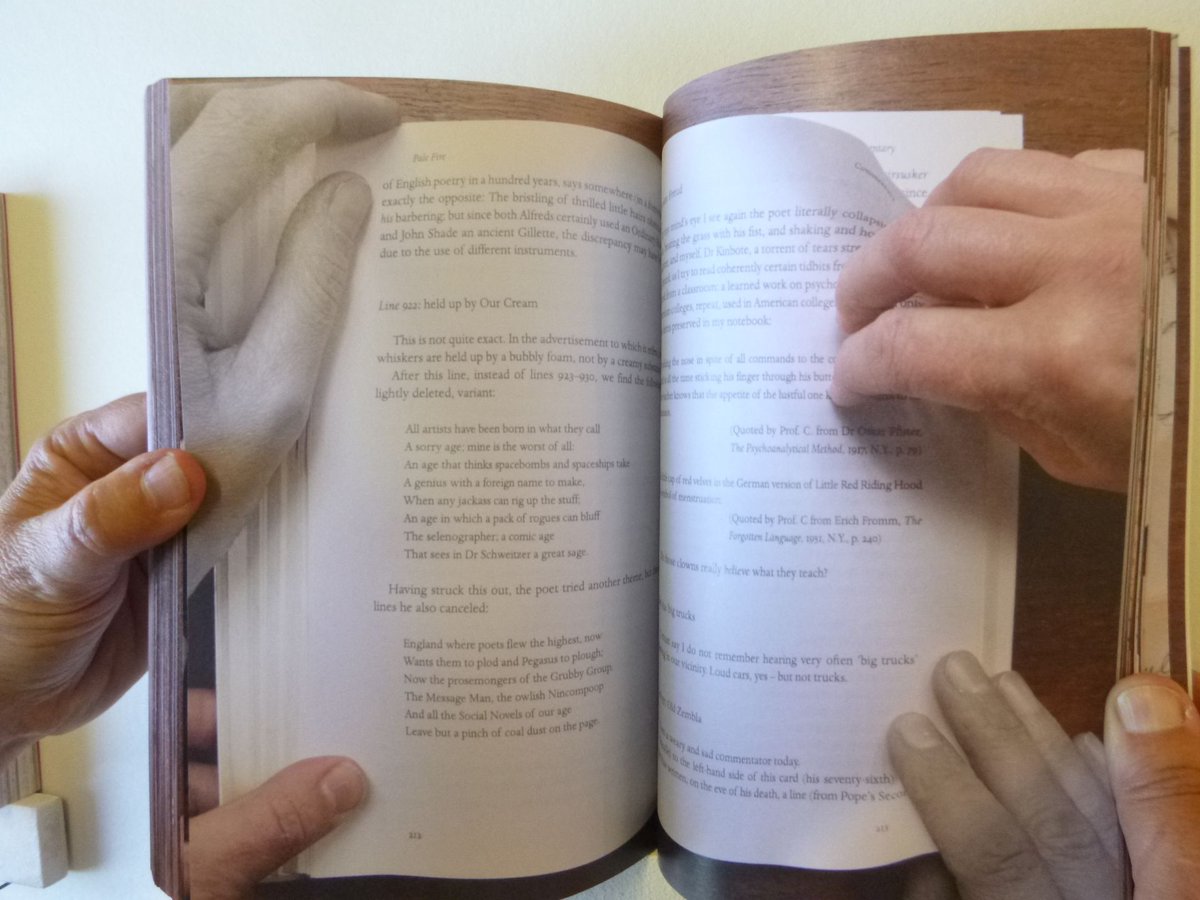 Laurence SterneTrust (@lsternetrust) on Twitter photo Gill Partington's treatment of #Nabokov's Pale Fire, with her own hands photographed holding it - taken at launch of exhibition #ImprintsNME at Shandy Hall laurencesternetrust.org.uk/exhibition.php… <a href="/roguepages/">Gill Partington</a> #Nabokov <a href="/NewModEditing/">NewModEditing</a> <a href="/gGSofA/">한국방정환재단 경기지부</a> <a href="/eca_edinburgh/">Edinburgh College of Art</a> <a href="/UofGlasgow/">University of Glasgow</a> @RandallBryony #ShandyHall Gill Partington's treatment of #Nabokov's Pale Fire, with her own hands photographed holding it - taken at launch of exhibition #ImprintsNME at Shandy Hall laurencesternetrust.org.uk/exhibition.php… <a href="/roguepages/">Gill Partington</a> #Nabokov <a href="/NewModEditing/">NewModEditing</a> <a href="/gGSofA/">한국방정환재단 경기지부</a> <a href="/eca_edinburgh/">Edinburgh College of Art</a> <a href="/UofGlasgow/">University of Glasgow</a> @RandallBryony #ShandyHall