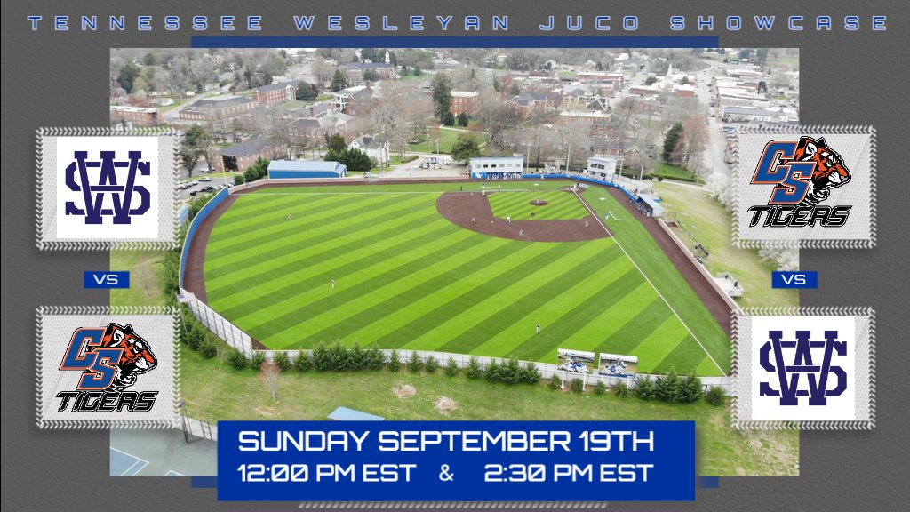 Tennessee Wesleyan Baseball (@twubaseball) on Twitter photo 🚨 September 17th & 19th. 🚨
Some of the top JUCOS will roll into Athens, TN and play at Athens Insurance Stadium! We look forward to a great 2 days of baseball! <a href="/SneadBaseball/">Snead State Baseball</a> <a href="/CalhounBaseball/">CalhounBaseball</a> <a href="/WSCCbaseball/">WaltersStBaseball</a> <a href="/WallaceBaseball/">Wallace State Baseball™</a> <a href="/ChattStTigersBB/">Chatt State Baseball</a> 🚨 September 17th & 19th. 🚨
Some of the top JUCOS will roll into Athens, TN and play at Athens Insurance Stadium! We look forward to a great 2 days of baseball! <a href="/SneadBaseball/">Snead State Baseball</a> <a href="/CalhounBaseball/">CalhounBaseball</a> <a href="/WSCCbaseball/">WaltersStBaseball</a> <a href="/WallaceBaseball/">Wallace State Baseball™</a> <a href="/ChattStTigersBB/">Chatt State Baseball</a>