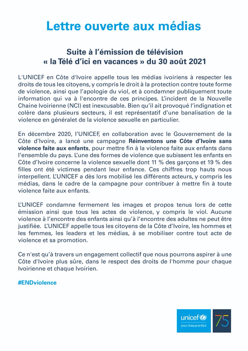 UNICEF Côte d'Ivoire tweet media