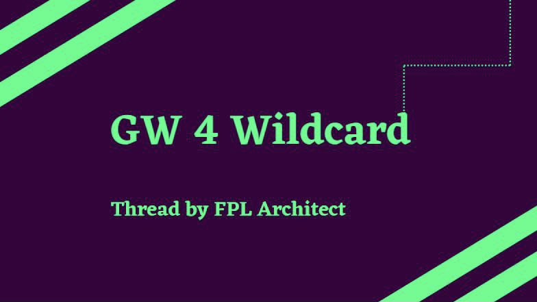 GW 4 Wildcard Thread 📝

-  Pros and Cons ✅❌
-  Fixture Runs 📊
-  Foundations ⚙️
-  Bargains 💰
-  Differentials 🎲
-  Players to avoid ❄️
-  Wildcard Draft 📈

#FPL #FPLCommunity