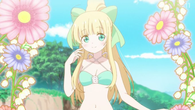 素晴らしい大きさの大きいビキニおっぱいと引き締まった華奢な生のお腹を見せる為にダイエットしてたミナちゃんがえちえちでした幽霊なのに風邪引いたりダイエット出来たり中々に謎のゴーストですねビビちゃんはこの顔と衣装でおっぱいまで大きかったら大変でした#チート薬師のスローライフ 