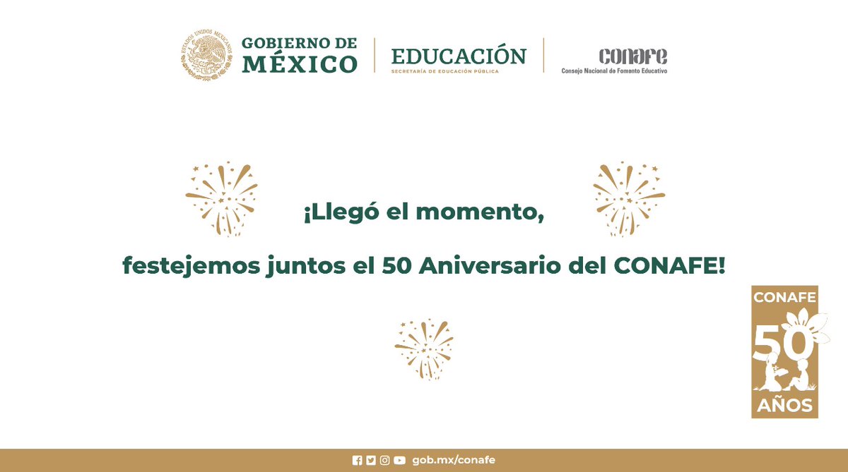 CONAFE_mx's tweet photo. Celebremos juntos #50AñosCONAFE haciendo realidad la Educación Comunitaria para el Bienestar.
@SEP_mx @delfinagomeza https://t.co/E5A7xQ0NtY