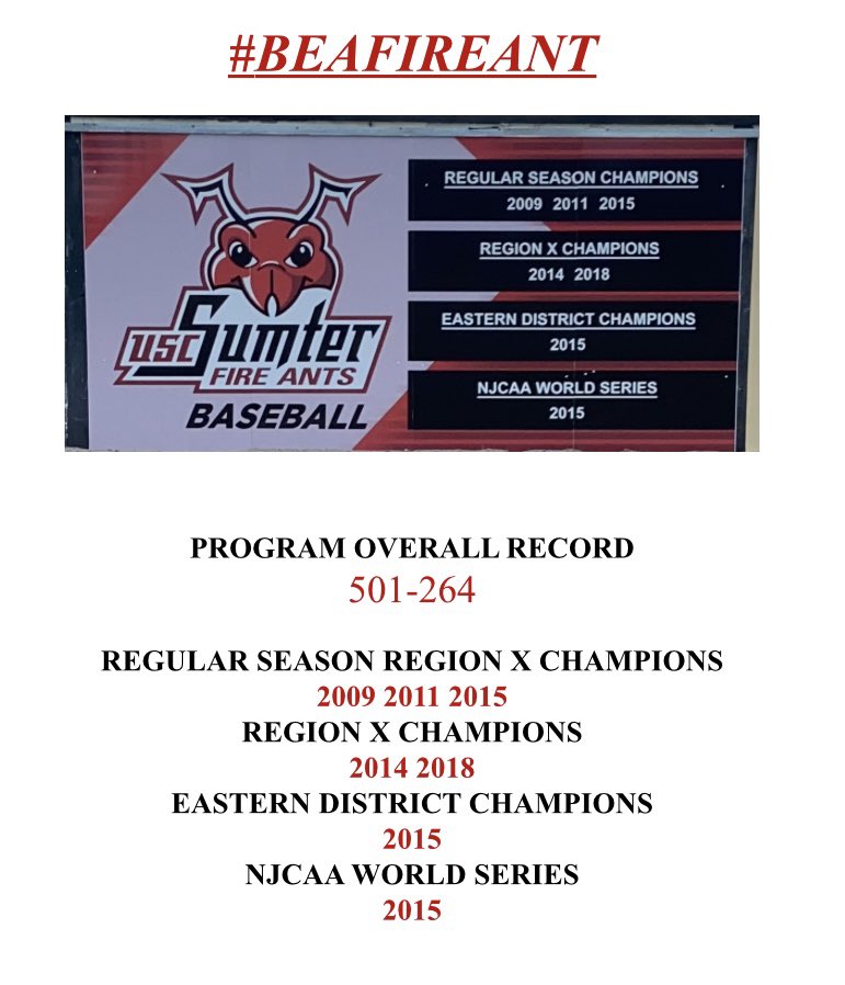 USC Sumter Baseball tweet media