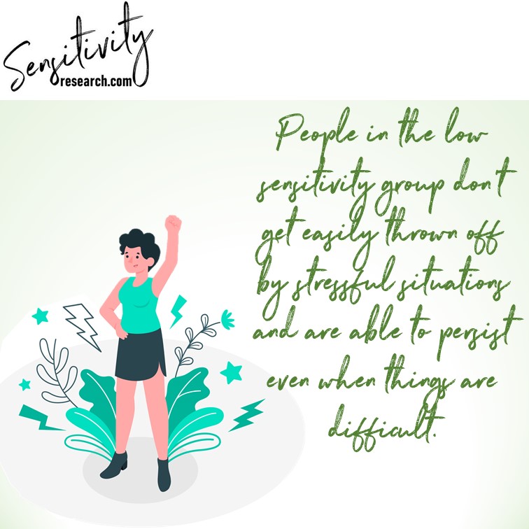 What does it mean to belong to the low sensitivity group? People who are low in sensitivity tend to be more resilient when facing adversity but also benefit less from positive experiences. Visit our website for more information on this fascinating trait: sensitivityresearch.com