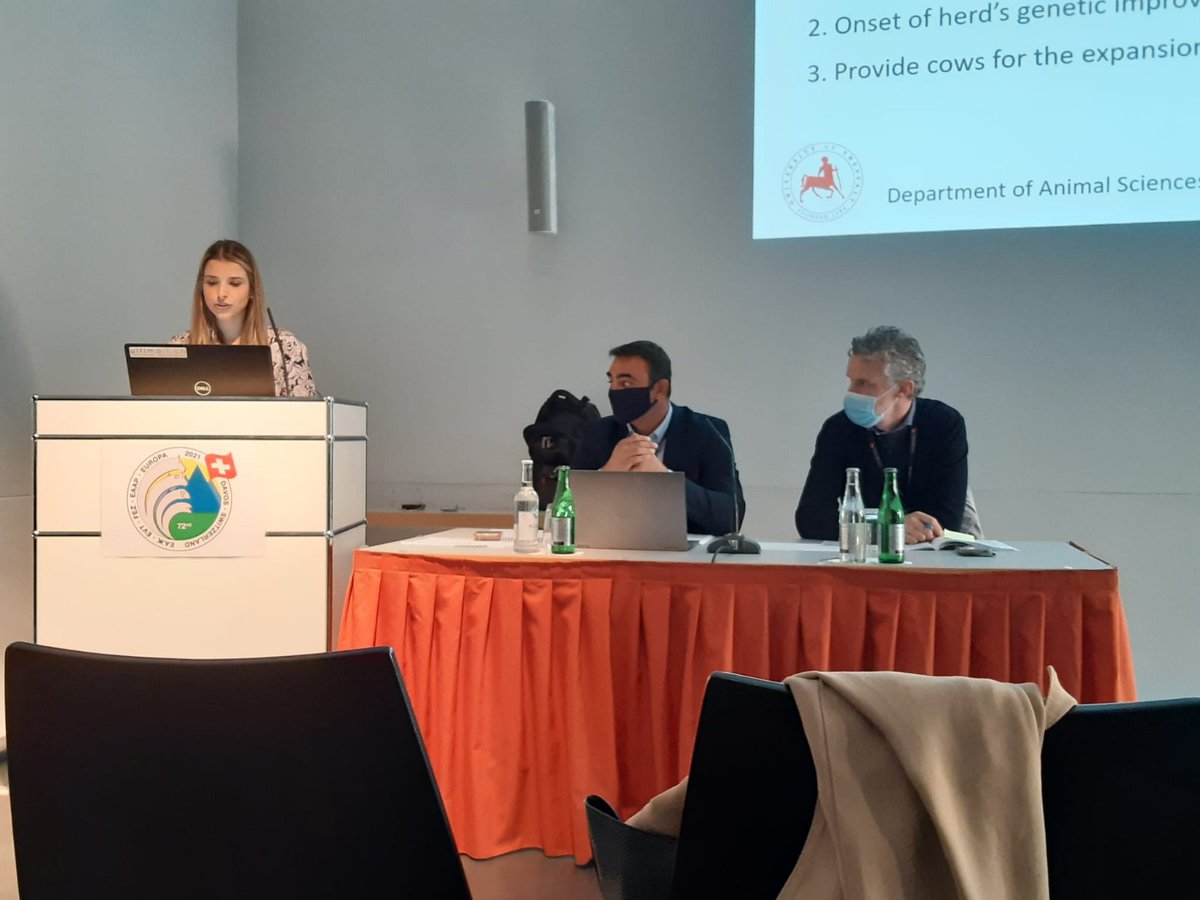 FoskolosAndreas's tweet photo. The team of the Laboratory of Ruminant Livestock  Farming of the @uth_gr  is presenting @CowficieNcy  outcomes at the @EAAP2021 https://t.co/p5mpXzpngA